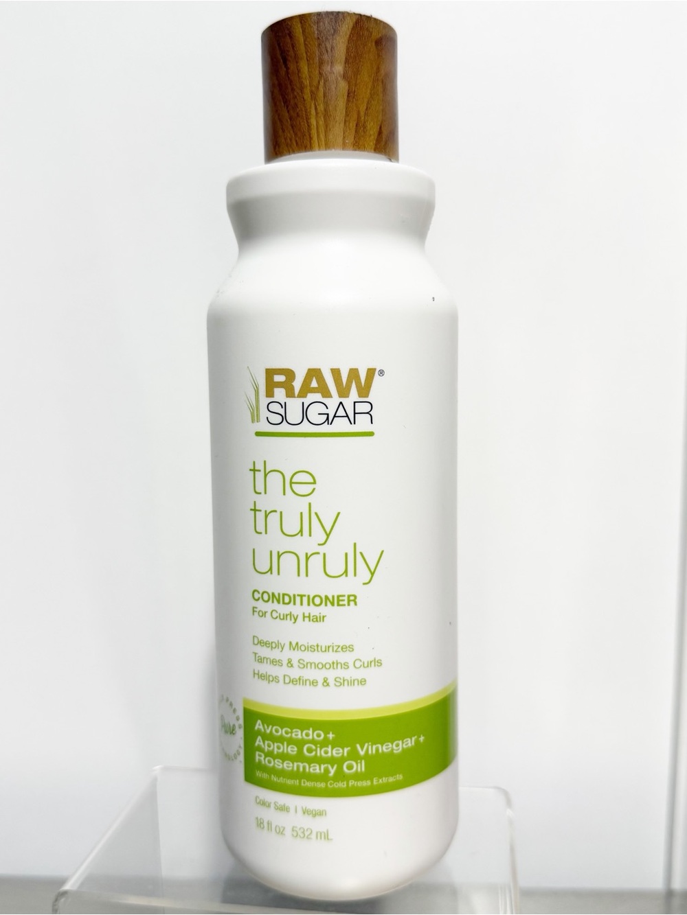 RAW SUGAR Truly Unruly Conditioner for Curly Hair ~ Avocado + Rosemary Oil ~ NEW